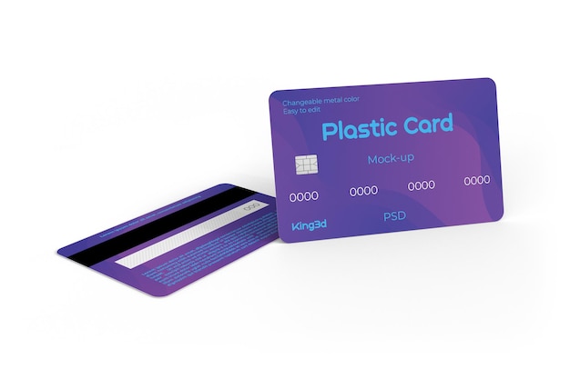 Plastic card mockup