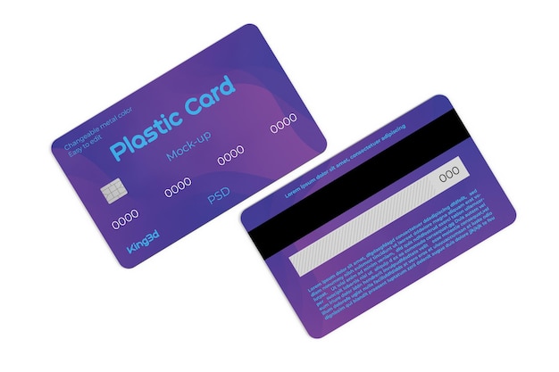 Plastic card mockup