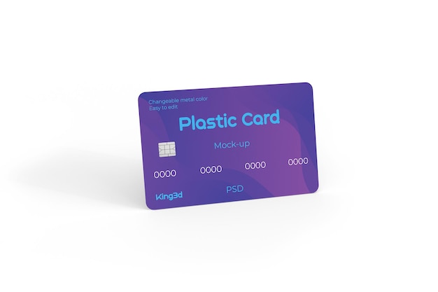 Plastic card mockup