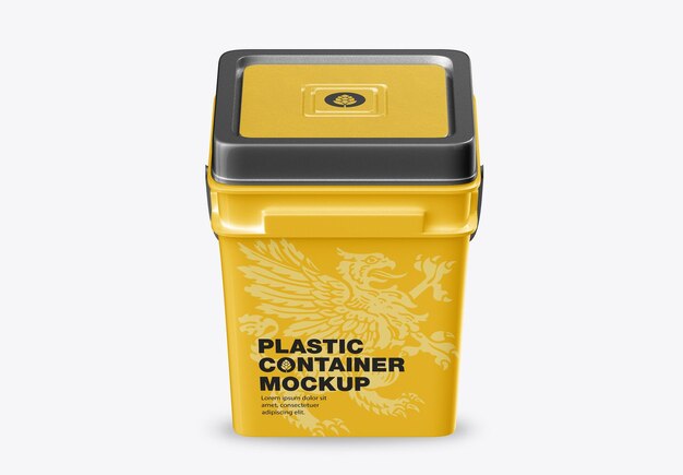 PSD plastic container mockup