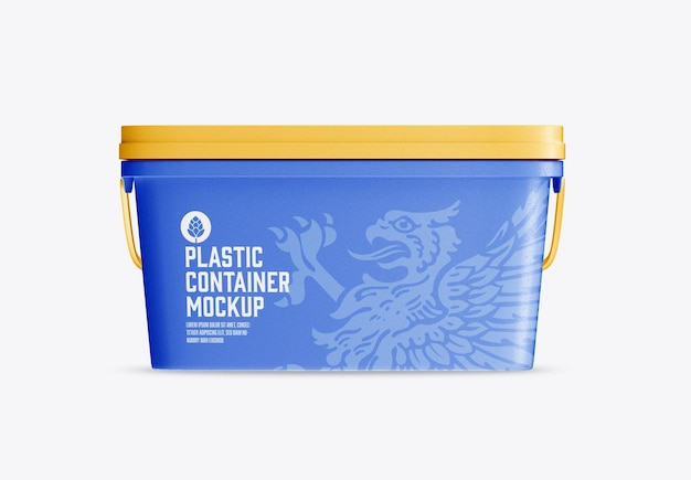 Plastic Container Mockup