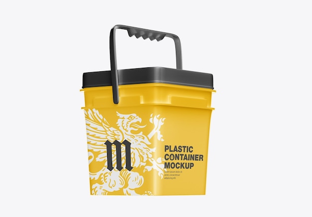 Plastic container mockup