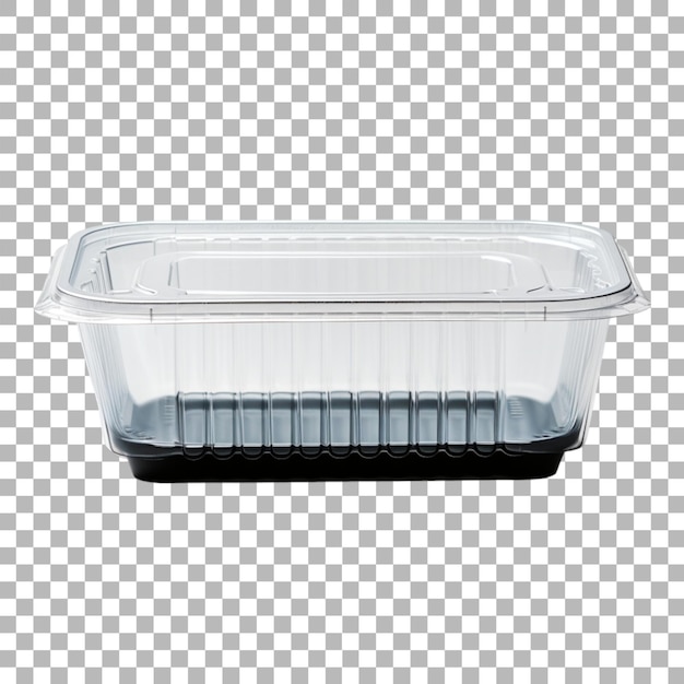plastic container packaging on transparent background