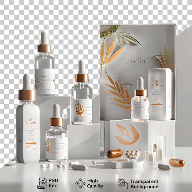 PSD plastic cosmetische crème verpakking mockup geïsoleerd op transparante achtergrond