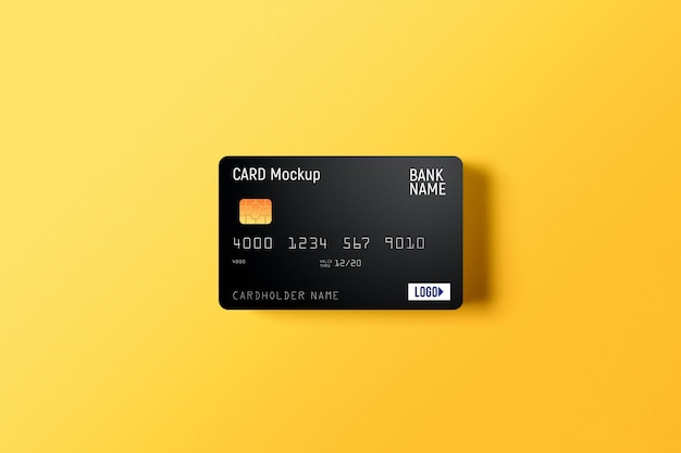 PSD プラスチック製のクレジットカードのモックアップ
