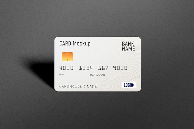 Carta di credito in plastica mockup