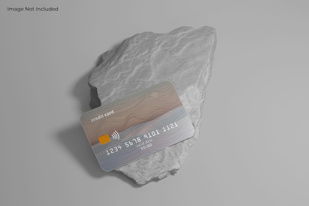 Plastic credit card mockup