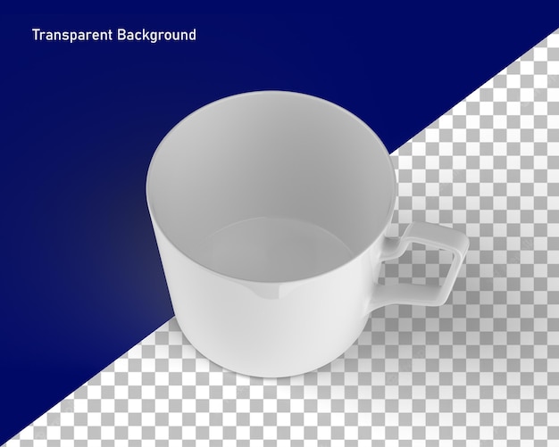 Plastic cup png 3d rendering