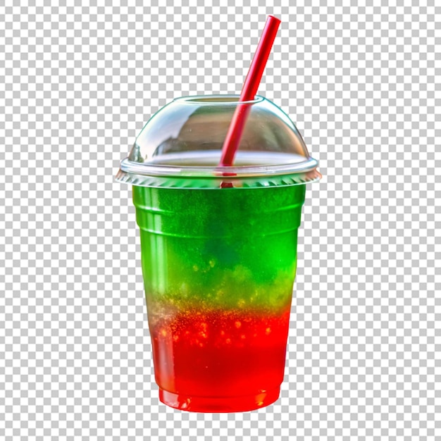 PSD plastic cup with different color of liquid