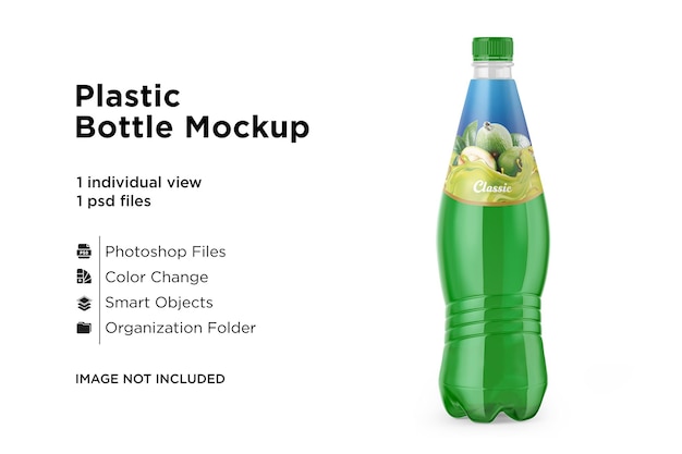 Plastic Drink Bottle Mockup