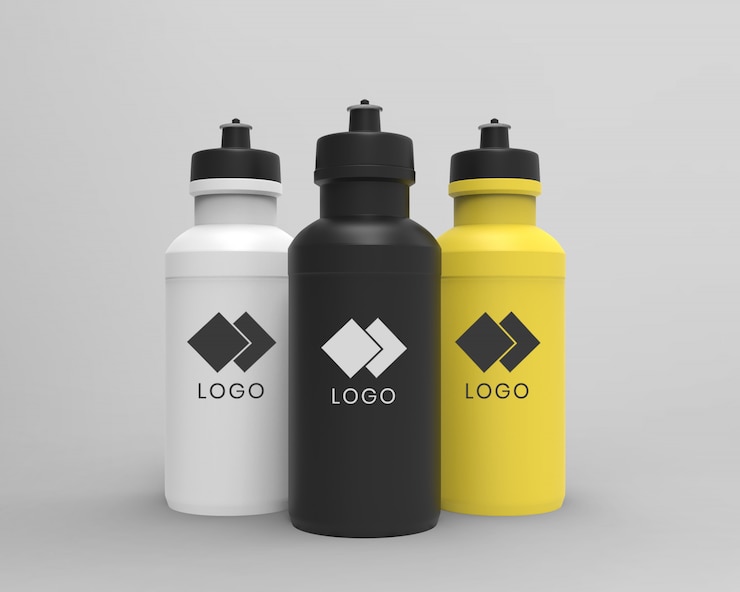 PSD plastic fles mock up
