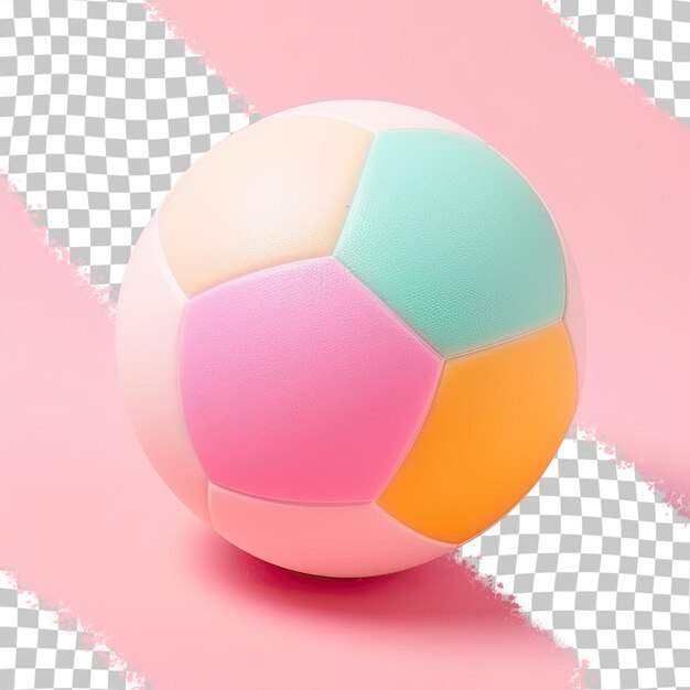 PSD plastic football on a transparent background