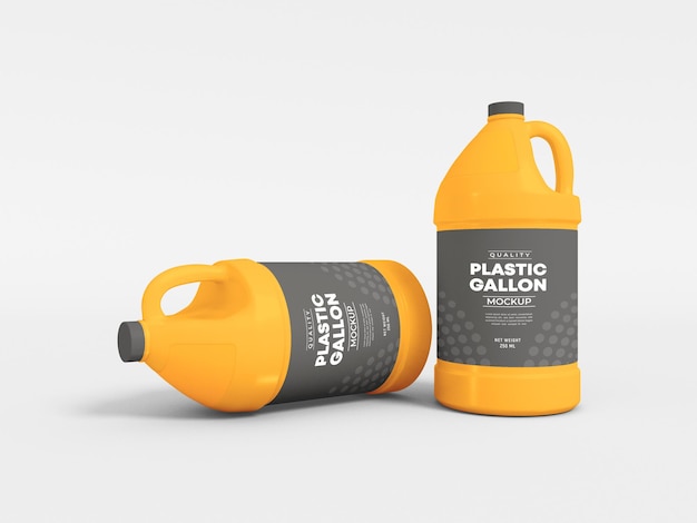 plastic gallon mockup