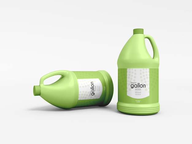 plastic gallon mockup