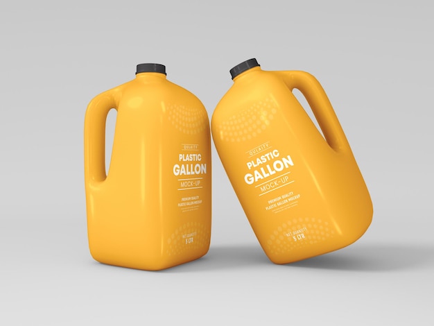 PSD plastic gallon mockup