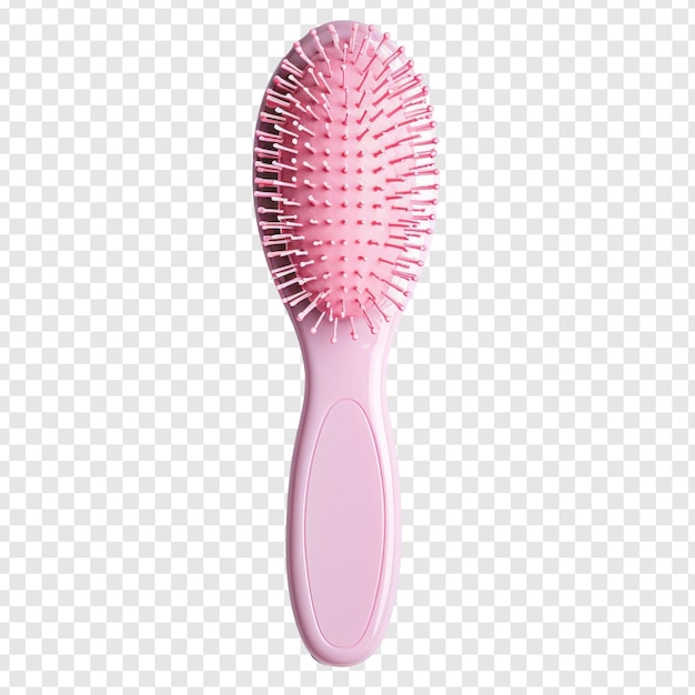 PSD plastic hair brush on transparency background psd