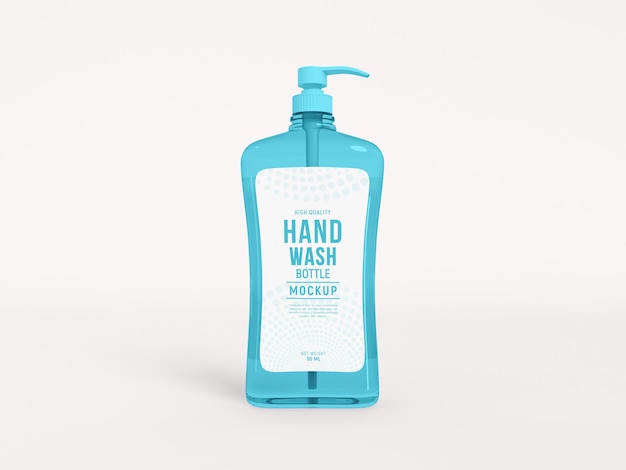 PSD プラスチック製の手洗いポンプボトルのモックアップ