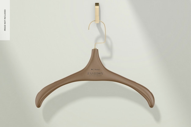 Plastic hanger mockup hanging