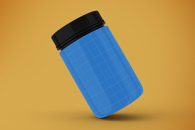 Plastic Jar Mockup