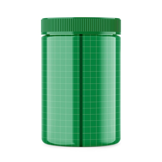 PSD plastic jar mockup