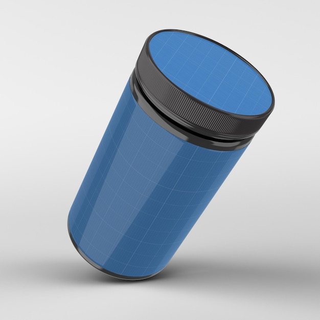 PSD plastic jar