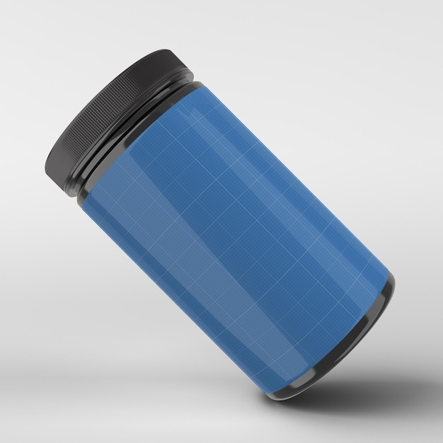 PSD plastic jar