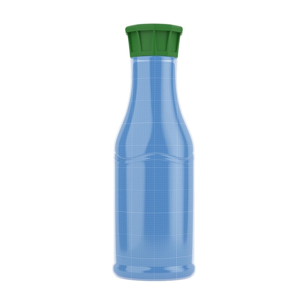 PSD plastic juice bottle