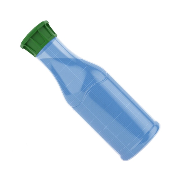 PSD plastic juice bottle