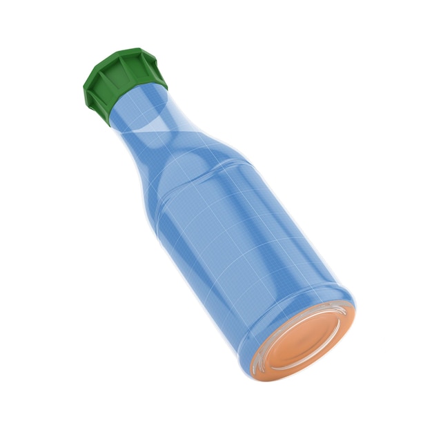 PSD plastic juice bottle