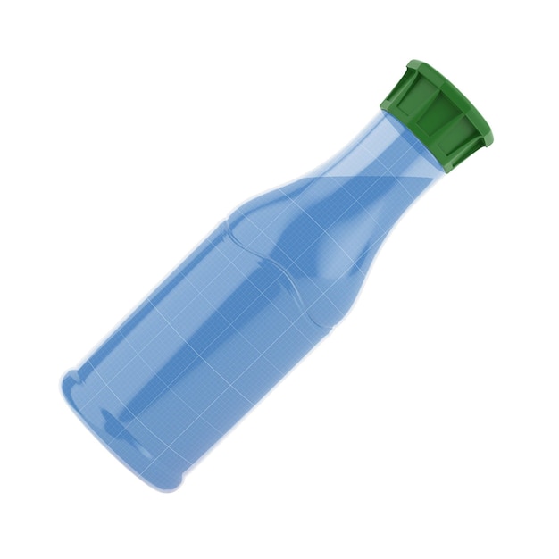 PSD plastic juice bottle