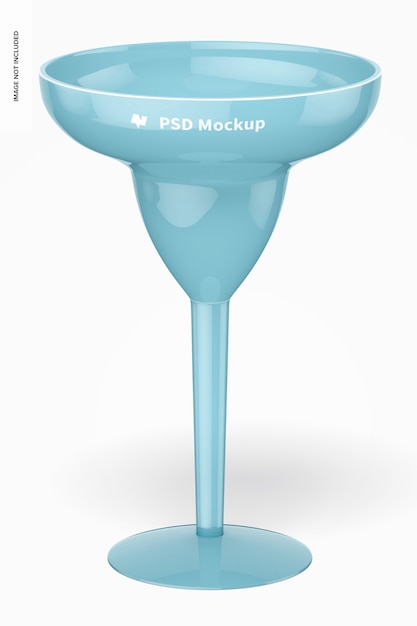 Plastic Margarita Glass Mockup