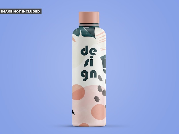 PSD mockup di bottiglia di plastica opaca