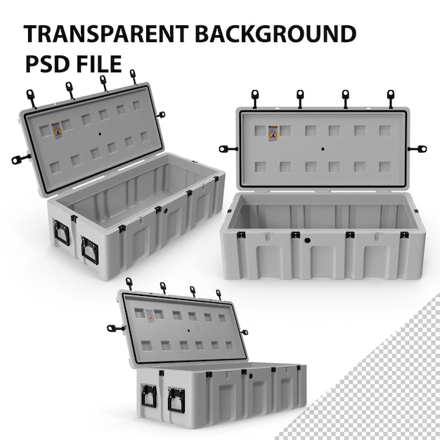 PSD plastic military box large png