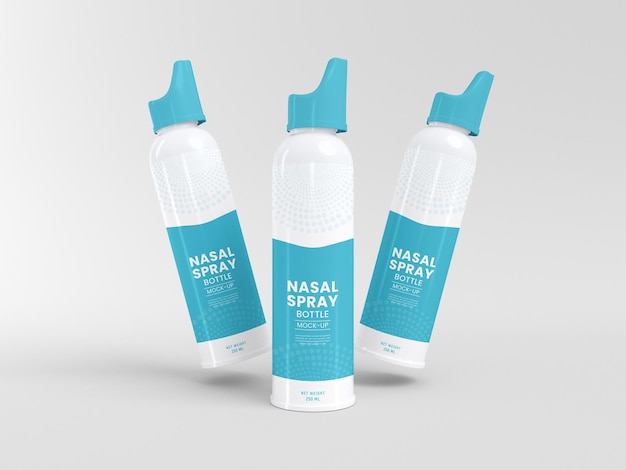 PSD plastic nasal spray bottle