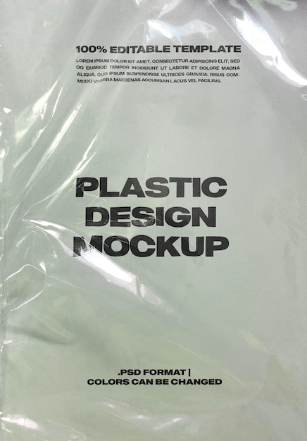 Plastic ontwerpmodel bewerkbare PSD-sjabloon 04