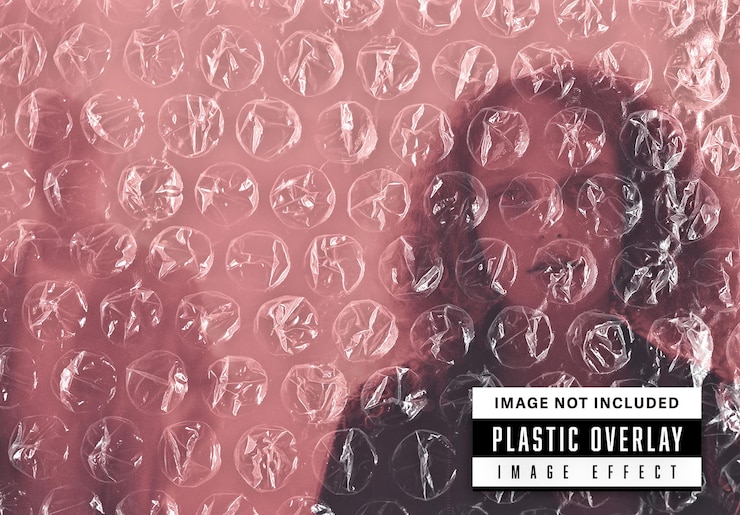 PSD plastic overlay image effect
