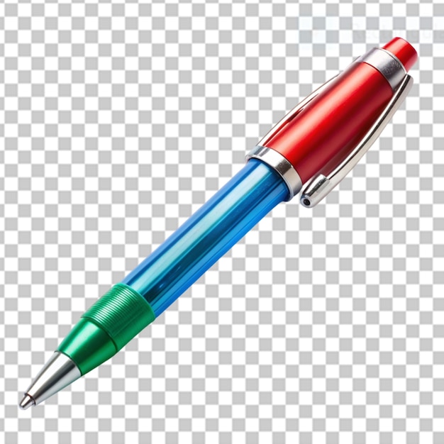 PSD plastic pen on transparent background