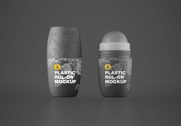 Mockup cosmetico rollon in plastica