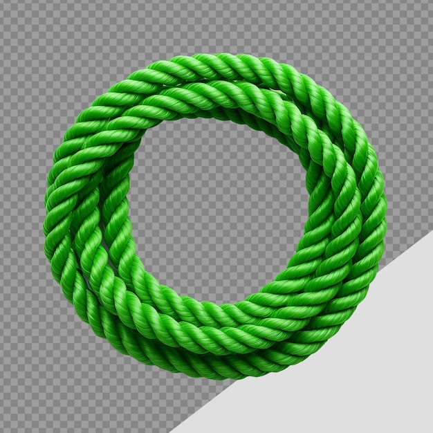 PSD a plastic rope png isolated on transparent background