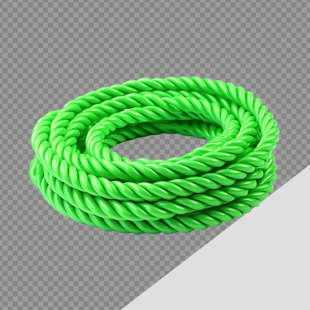 PSD a plastic rope png isolated on transparent background