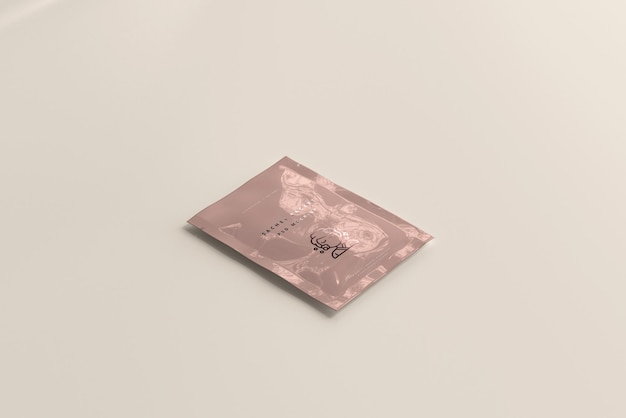 Plastic Sachet Packet Mockup