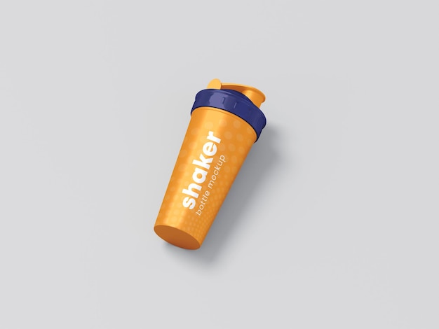 Plastic Shaker Bottle Mockup