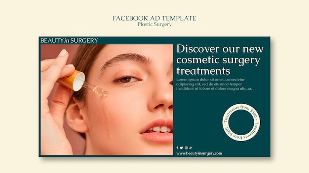 PSD plastic surgery facebook template