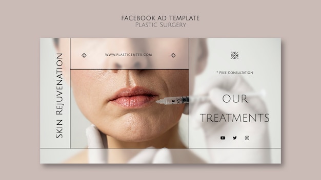 PSD plastic surgery facebook template