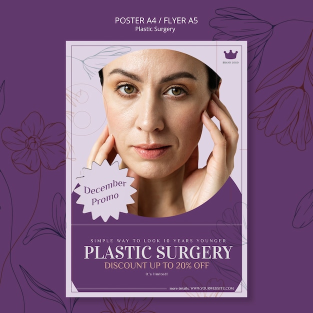 PSD plastic surgery poster template