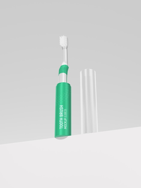 Plastic tandheelkundige tandenborstel Branding Mockup