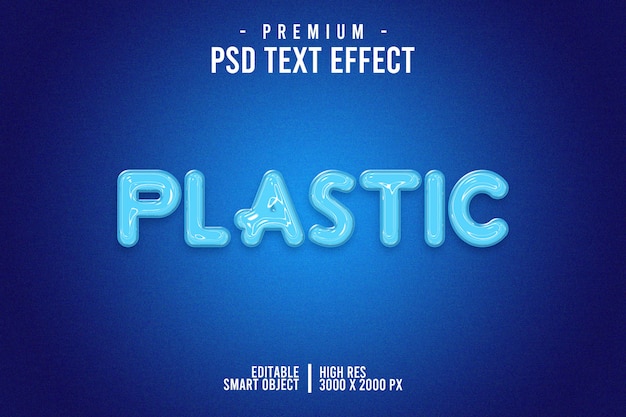 Plastic teksteffect