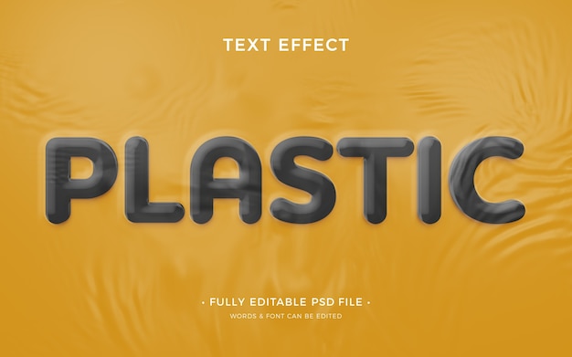 PSD plastic text effect