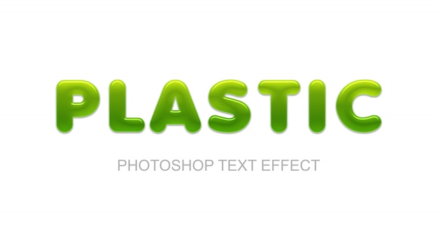 PLASTIC TEXT EFFECT