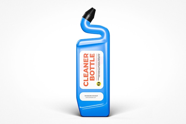 PSD plastic toilettenreiniger fles mockup